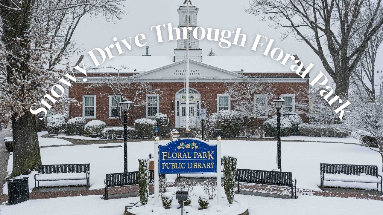 Snowy Drive Around Floral Park