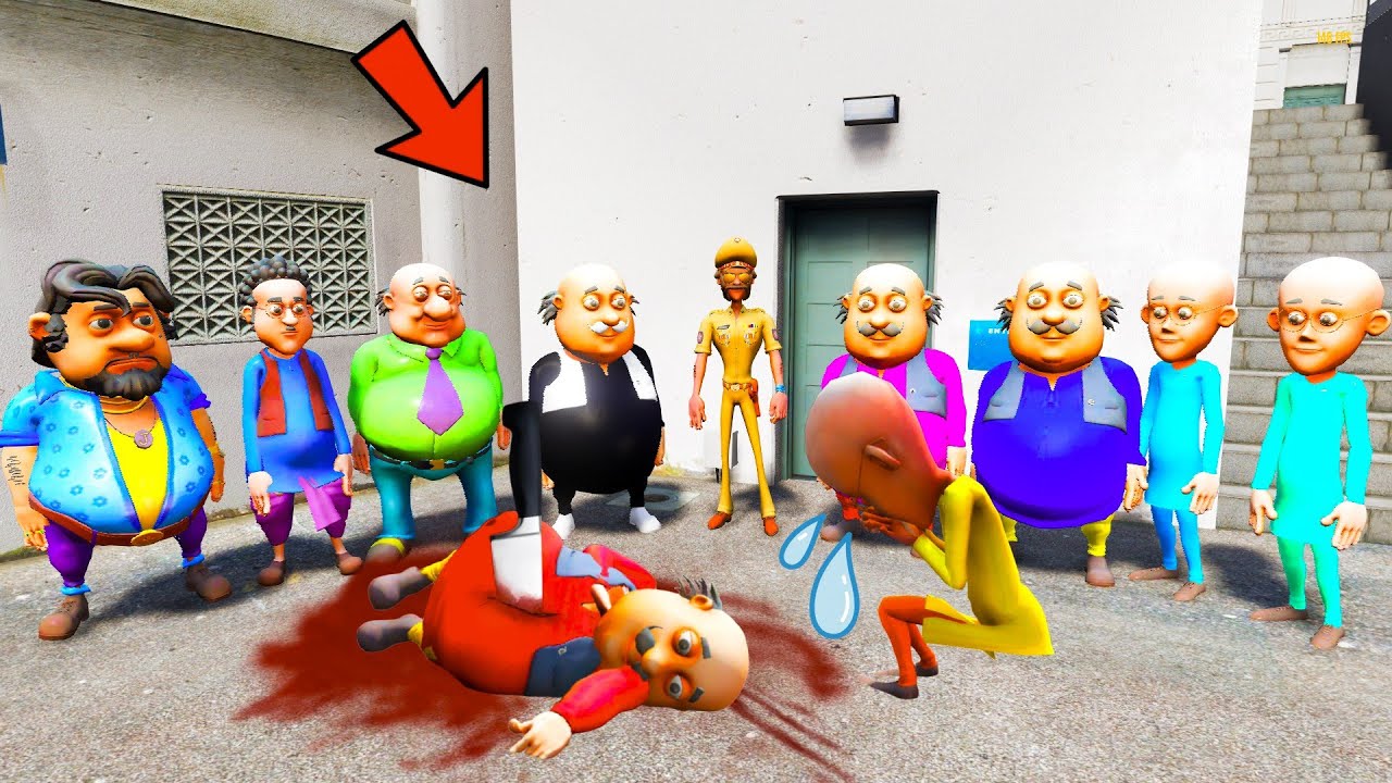 LITTLE CHINGUM SIR PLAY HIDE AND SEEK WITH COLOURFULL MOTU PATLU IN GTA 5