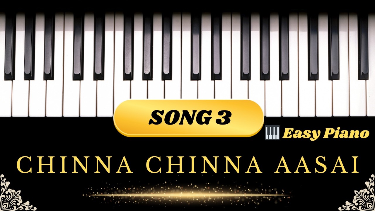 Chinna Chinna Aasai | Piano Cover 🎹 | Roja | A.R. RAHMAN |