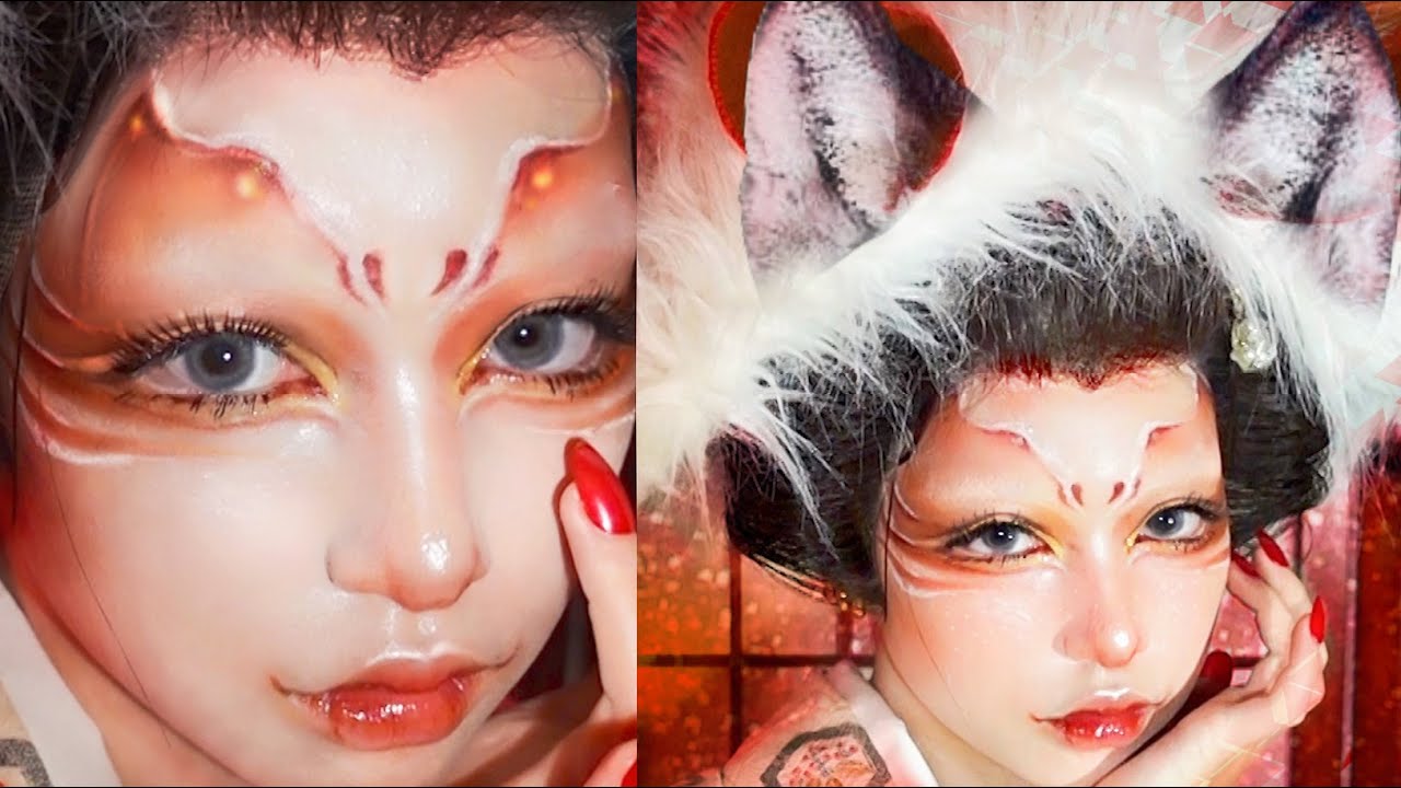 【コスプレ】メイク動画/狐メイク［毎日メイクにも使える盛れ技紹介］・Cosplay makeup[Japan]【整形級】