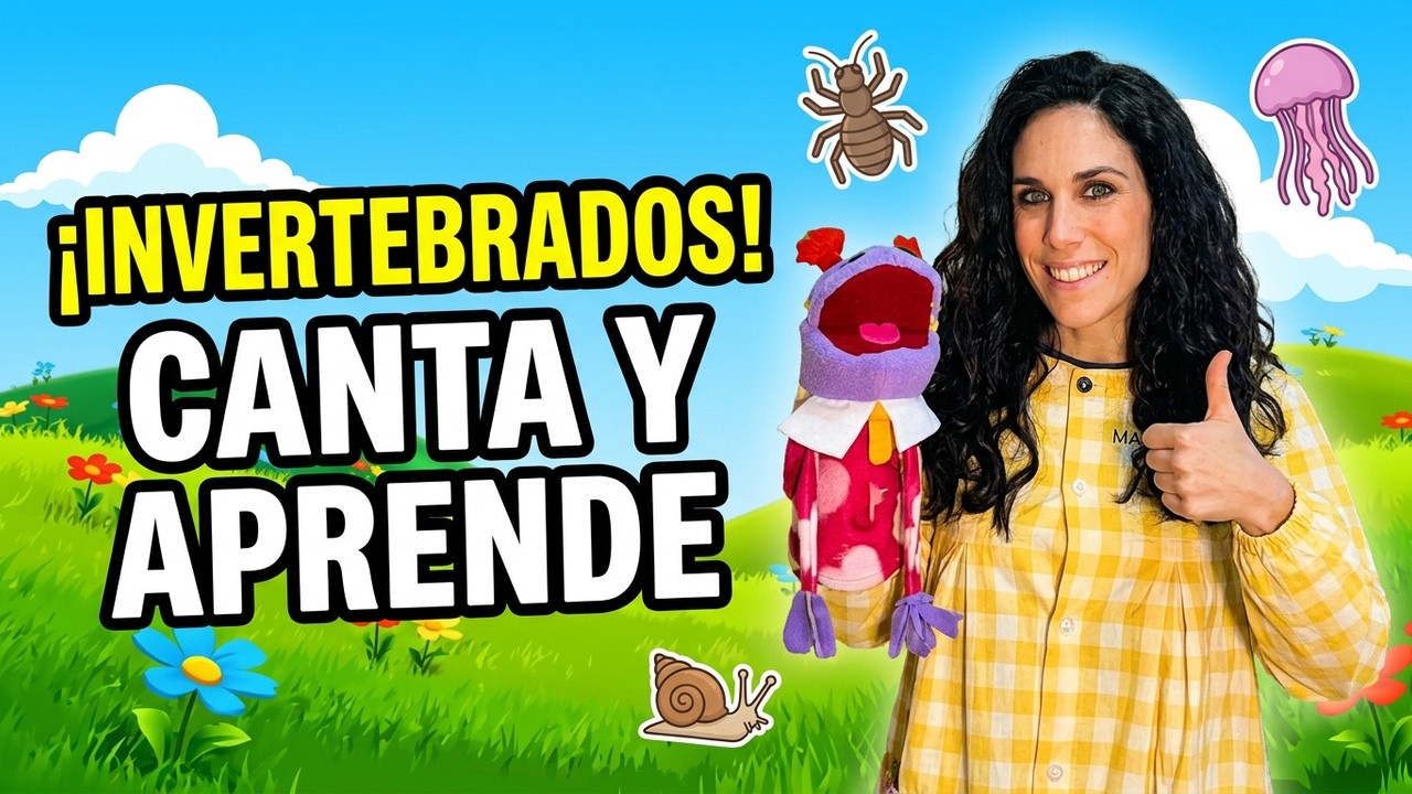 Canción de LOS INVERTEBRADOS para niños y niñas. Música educativa para aprender FÁCIL y RÁPIDO.