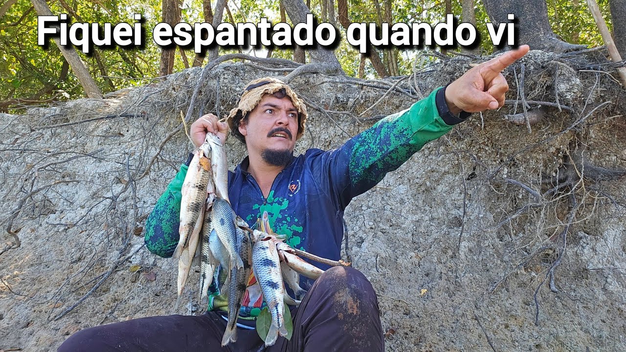 BICHO SELVAGEM CHEGOU RASGANDO O RIO NO MEIO ATANCANDO TUDO !! ...pescaria