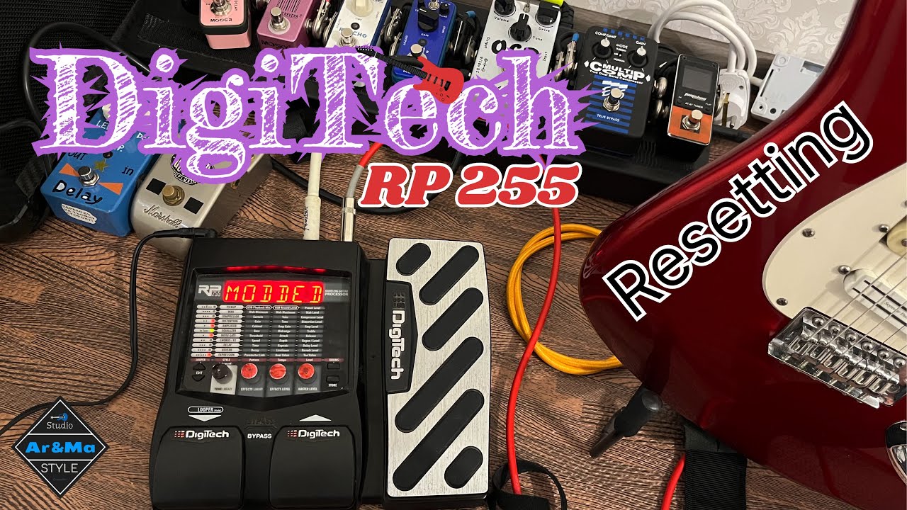 DigiTech RP255 resetting. Сброс и настройка педали вау-вау 🎸