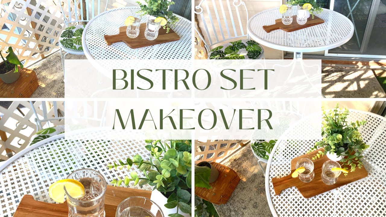 SPRING IS COMING! Bistro Set Makeover | Patio Refresh | Furniture Flipping : Trash to Treasure