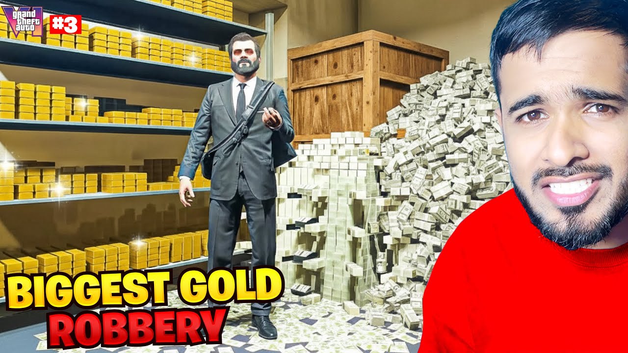 GTA 5 Real Life Episode 03: Biggest Gold Robbery Ever in Los Santos! 💰🔥