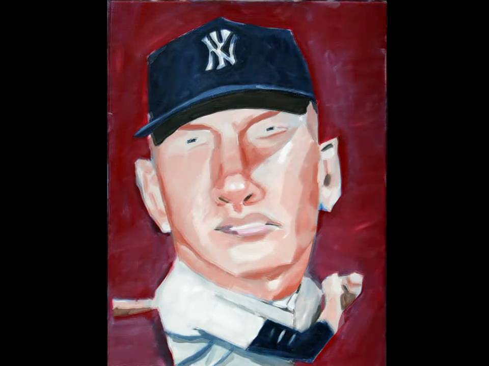 Mickey Mantle New York Yankees Painting