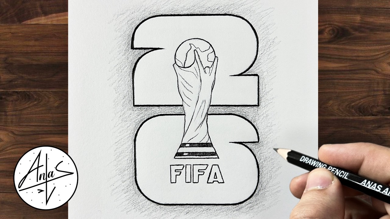 FIFA World Cup 2026 Logo Drawing | Easy Pencil Sketch Tutorial for Beginners