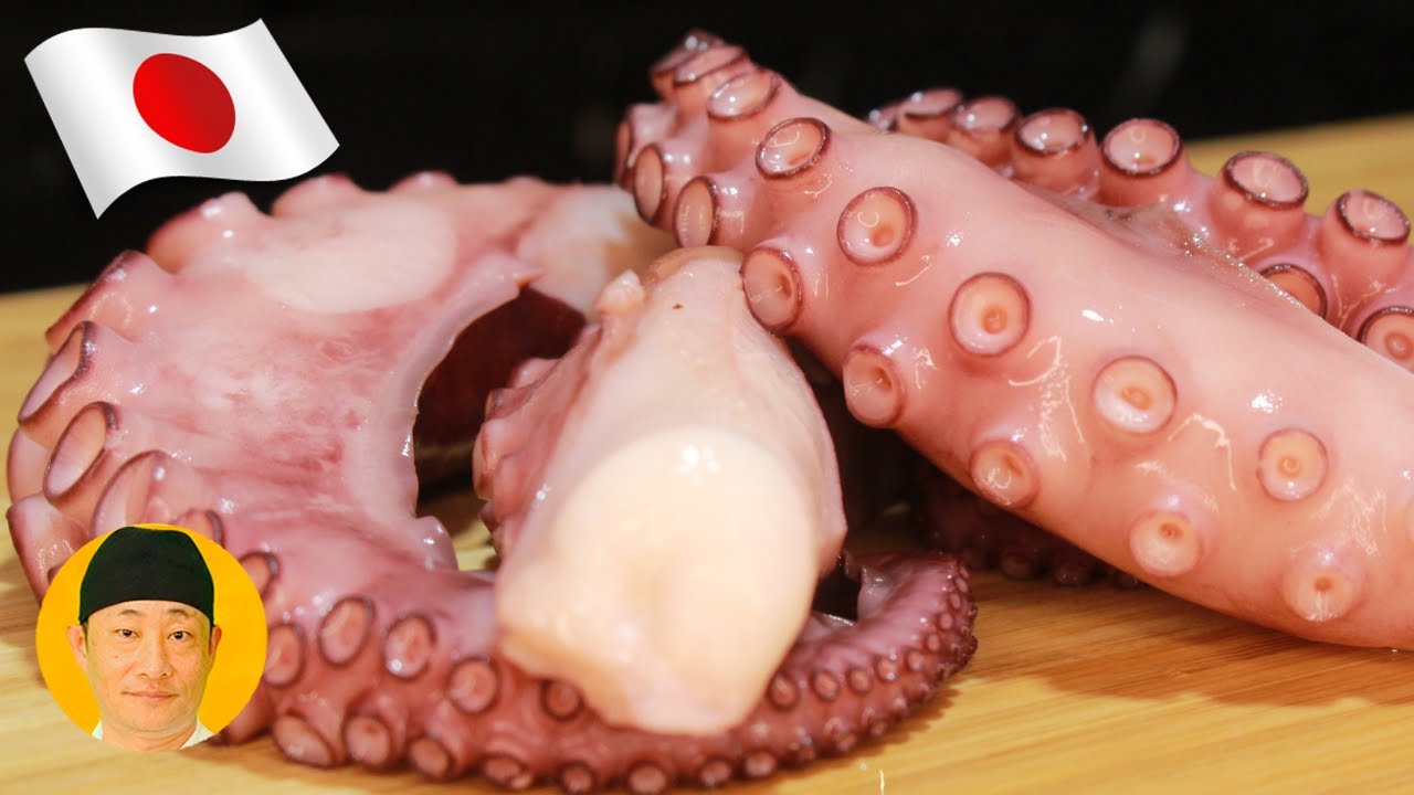 Como cozinhar Polvo para saladas, Takoyaki e Sashimi.