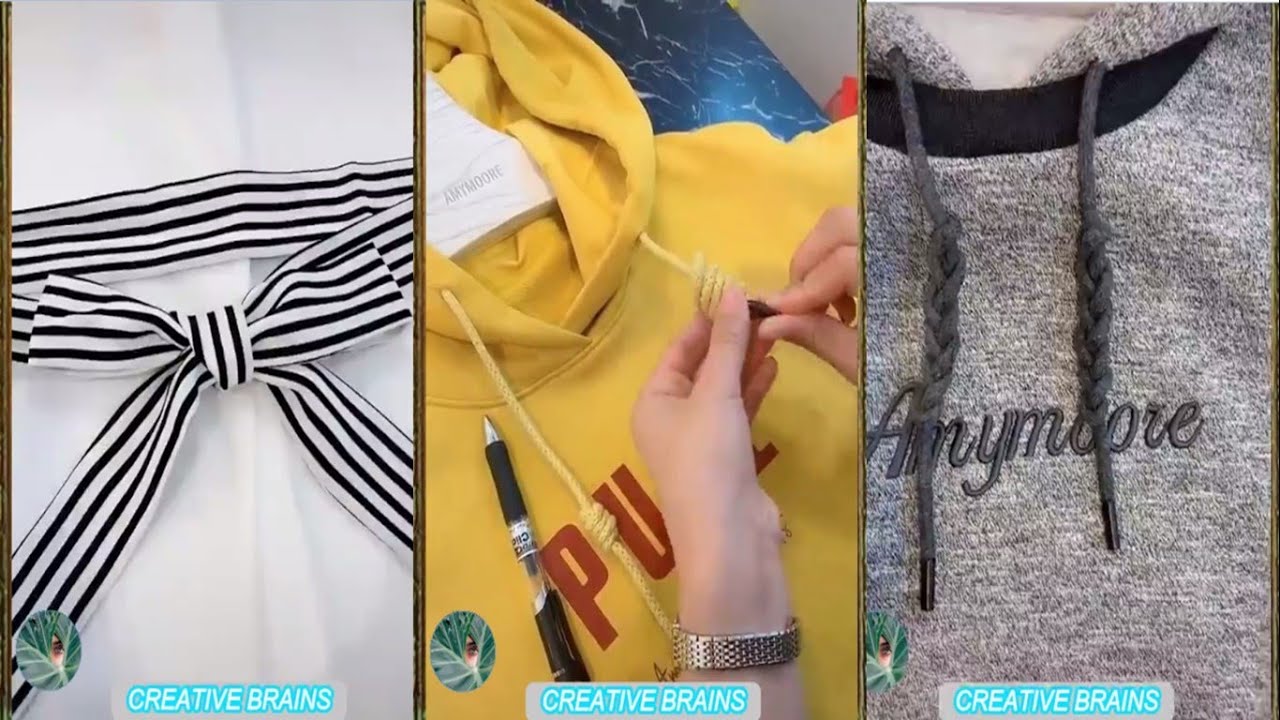 10 Cool Ways to Tie Your Clothes||Best Tips & Tricks To Know Your Clothes||Creative Brains