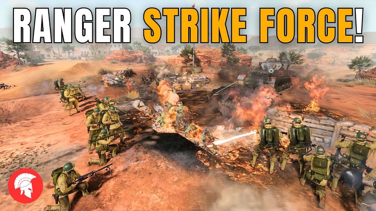 RANGER STRIKE FORCE! - Company of Heroes 3 - US Forces Gameplay - 4vs4 Multiplayer - No Commentary
