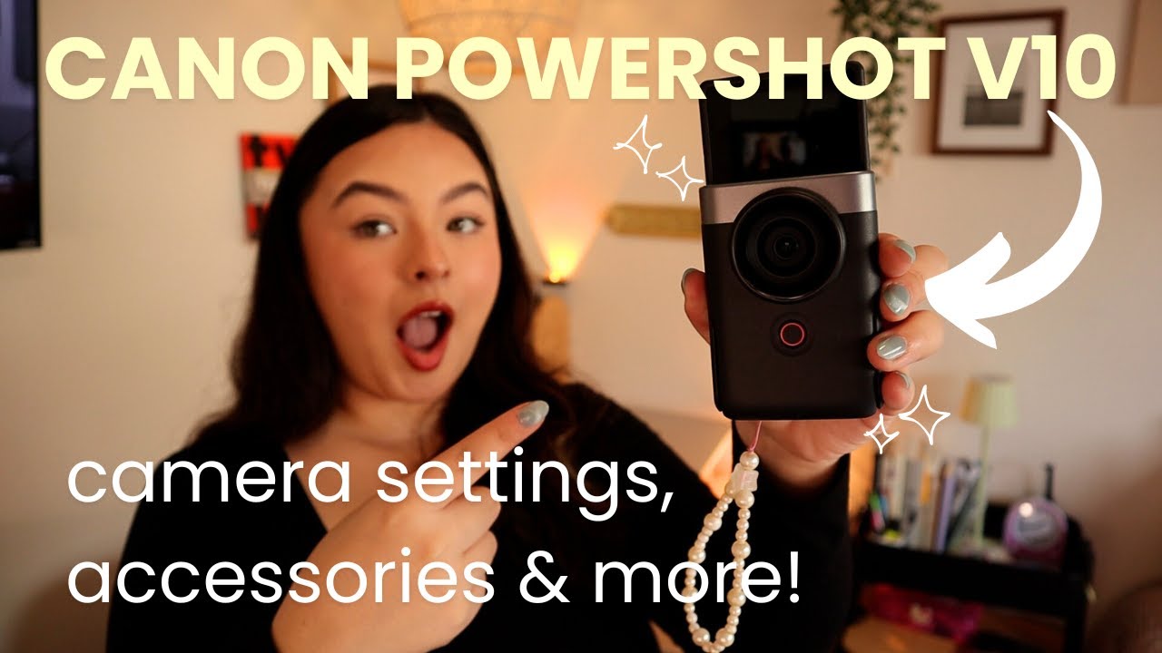 New camera unboxing *Canon Powershot V10* 📷  camera settings, accessories, and more!