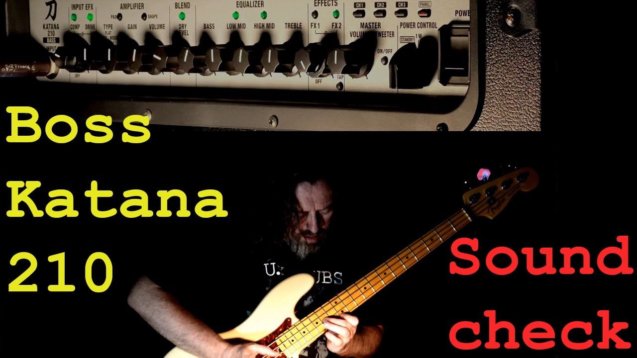 Boss Katana KT210 Soundcheck - Fender Precision Am Std