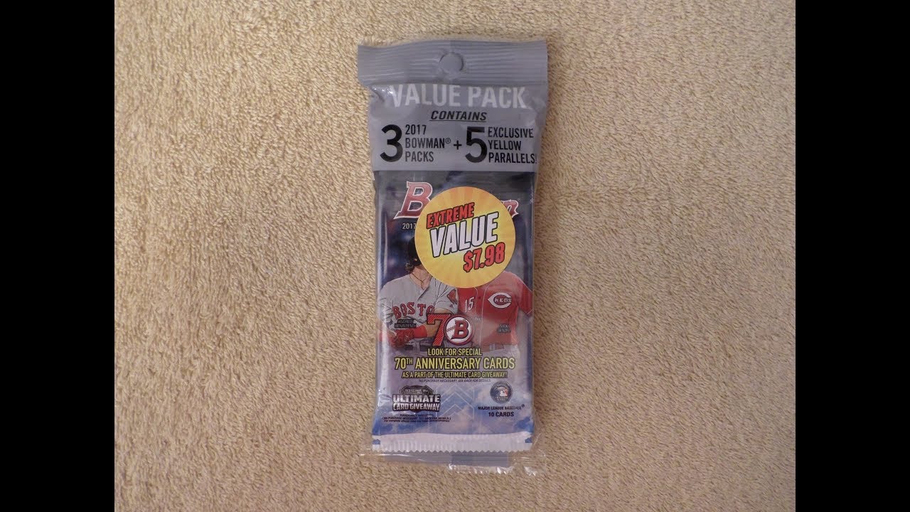2017 Bowman Baseball Value Pack from the Bargain Bin