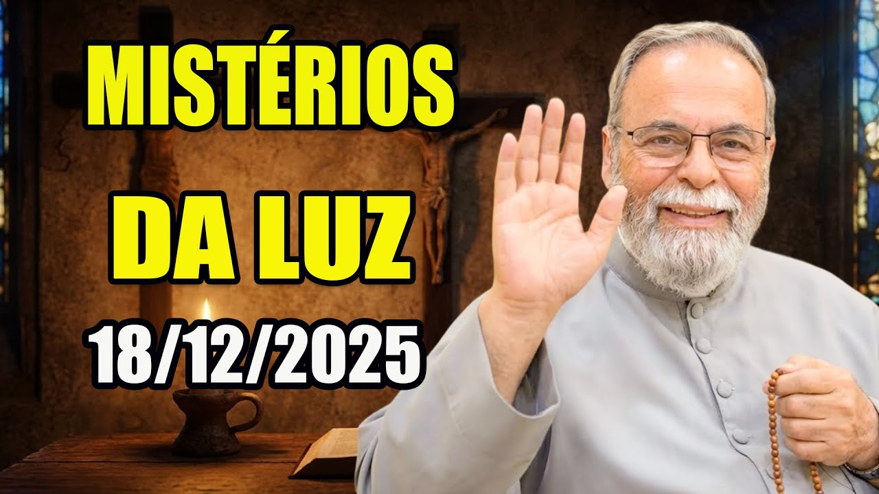 Reze o Terço de Aparecida com Pe. Antônio Maria | Mistérios da Luz – 18/12/2025