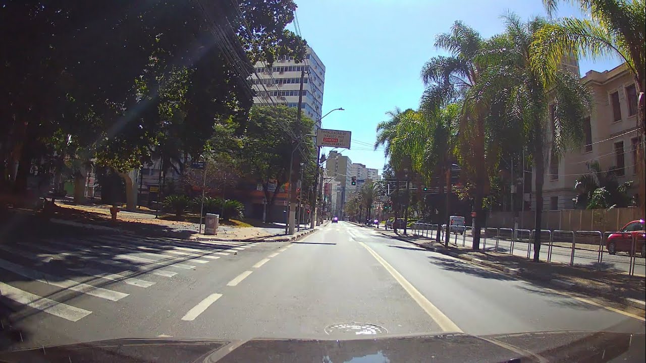 Driving Relax Brazil - Video 008 - 4K - Campinas/SP/BR - Downtown Tour