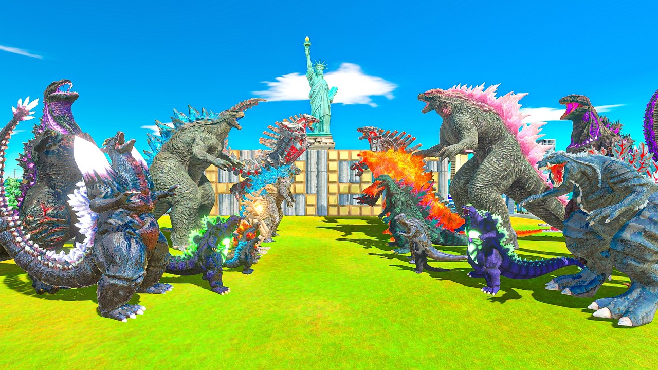 Evolution of Godzilla 2014 vs Evolution of Evolved Godzilla Size Comparison - ARBS
