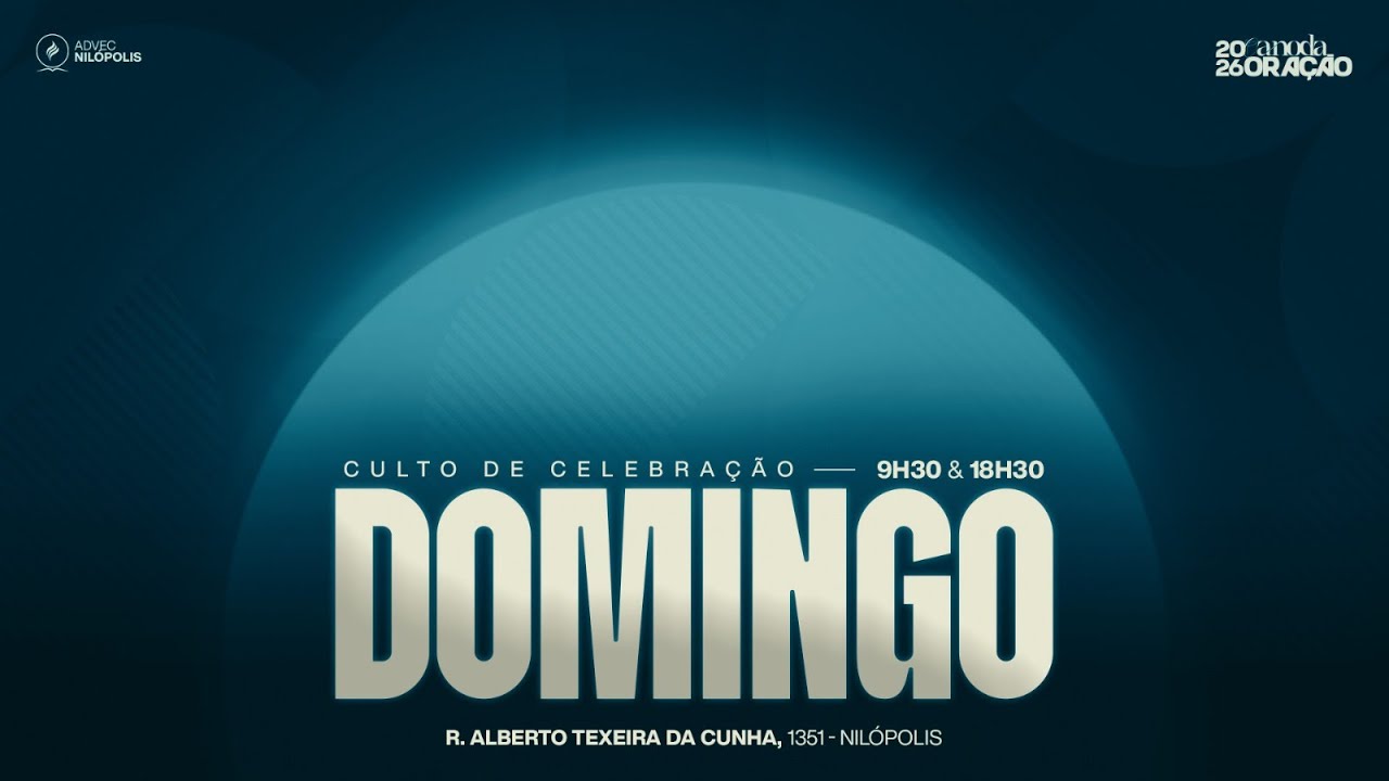 Culto de Celebração | 9H30 | 18/01/2026