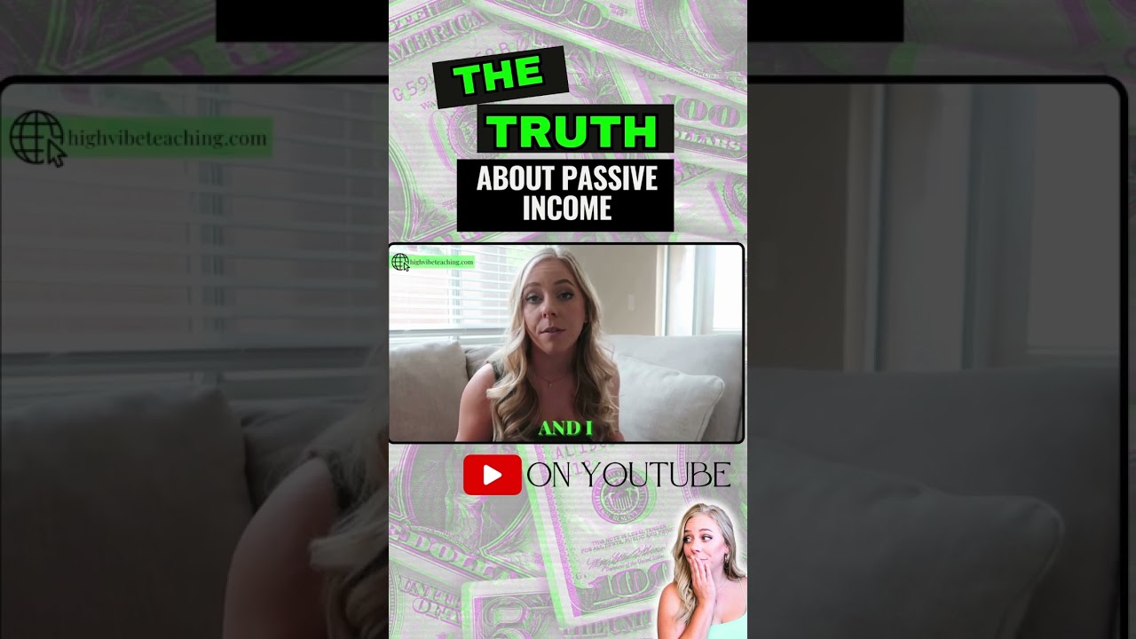 What No One Tells You About Passive Income&hellip; #incomeopportunities #finance #incomesources