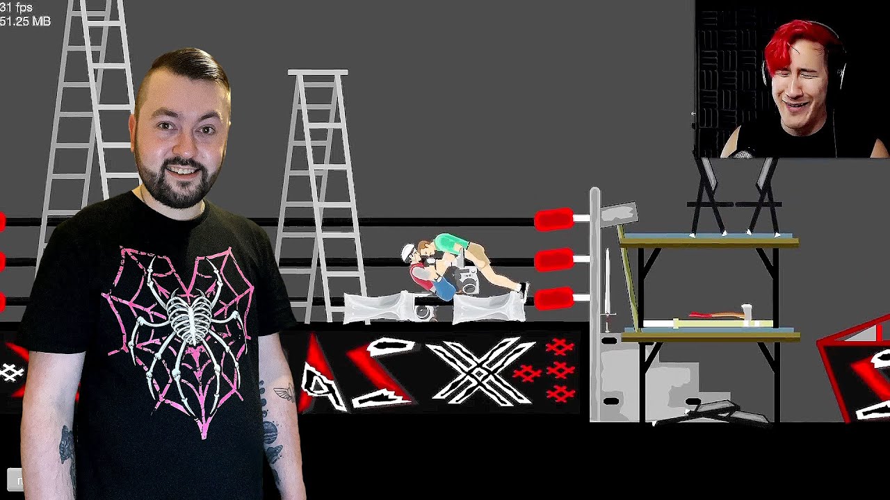 Реакция на Happy Wheels Highlights #94