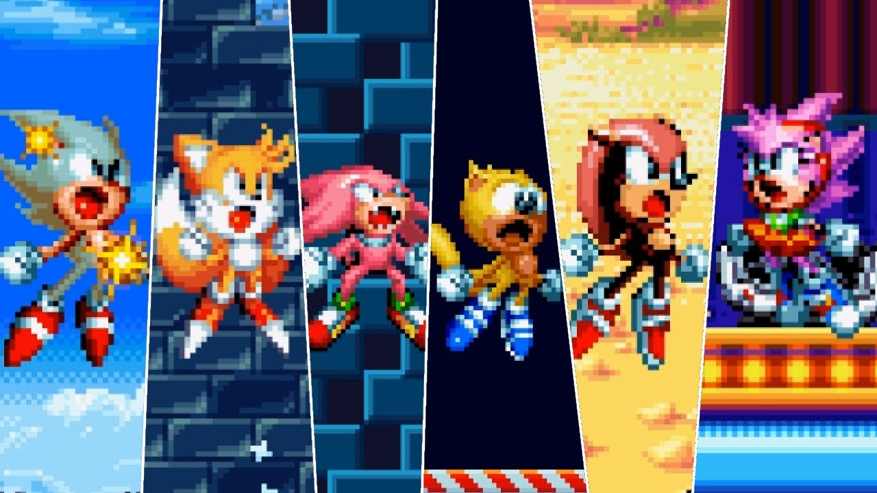 Super characters in Sonic Mania Plus