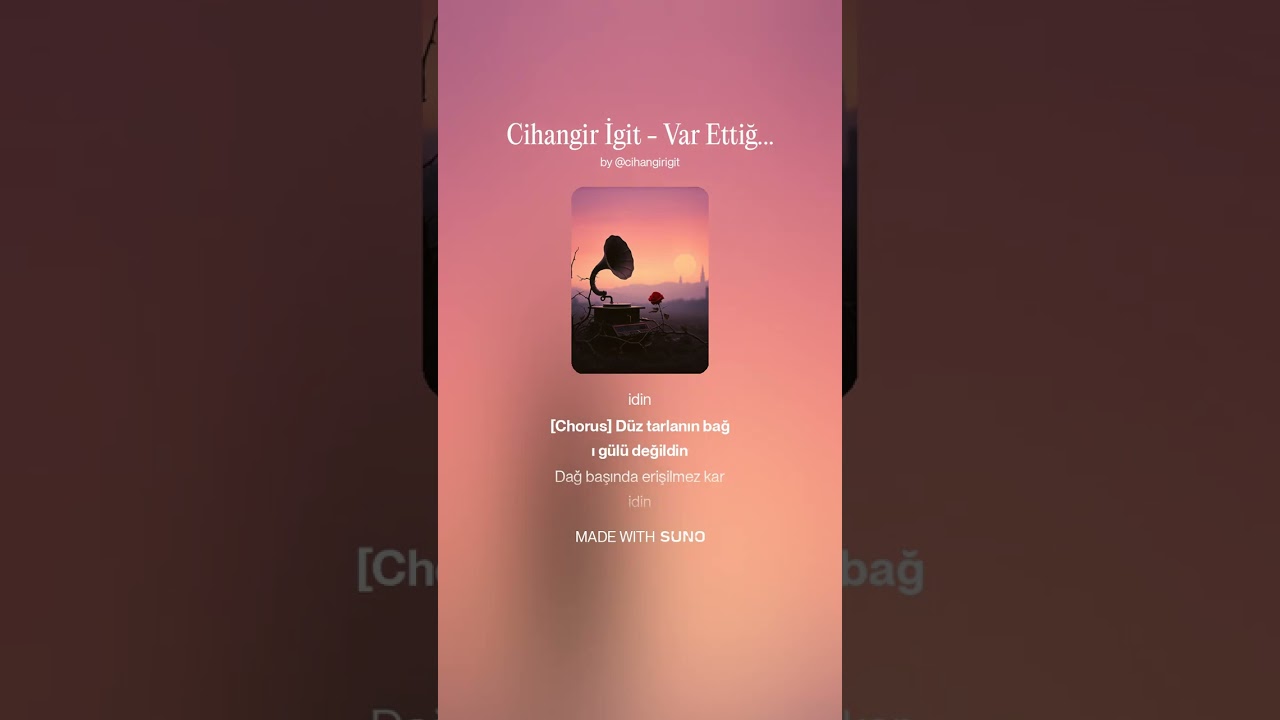 Söz Müzik & Cihangir igit &Var ettiğim &Yz sound.
