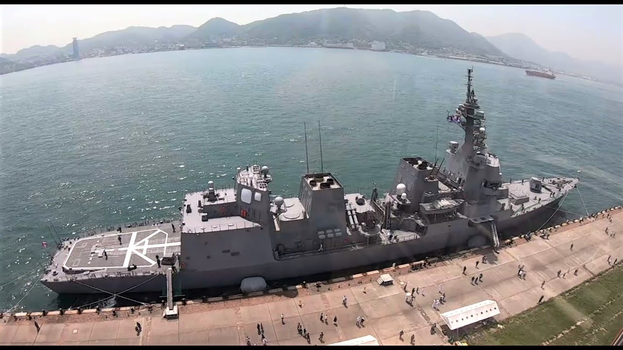 護衛艦あきづき　下関港入港　JMSDF Akizuki came to Shimonoseki and stayed for 2 days