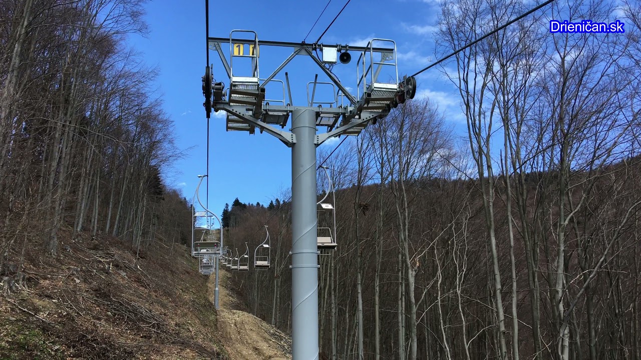 Sedačková lanovka Drienica - Lysá, 4K 🚠🚠🚠
