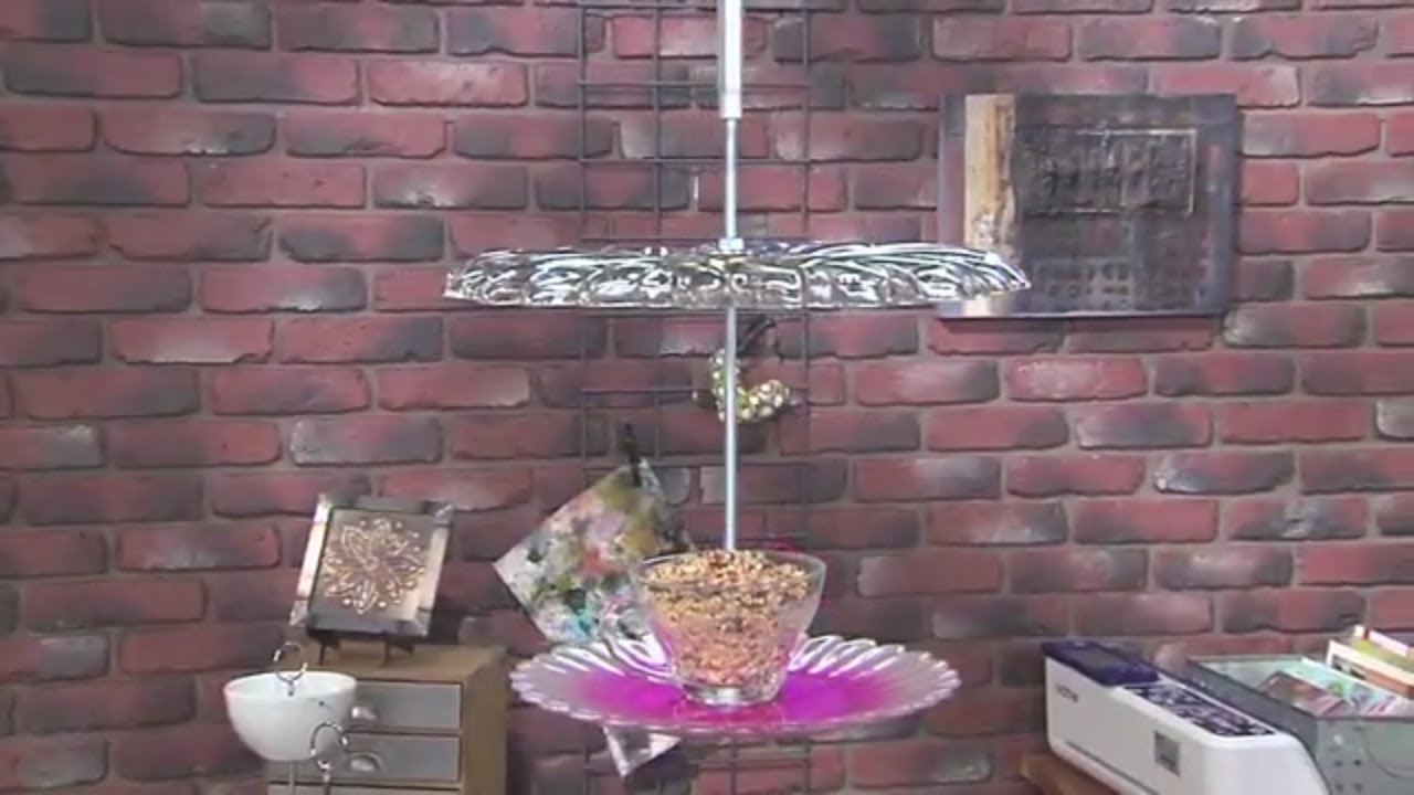 Making a Bird Feeder or Tiered Serving Stand  from a Cup and Saucer - Make It Artsy (Episode 306)