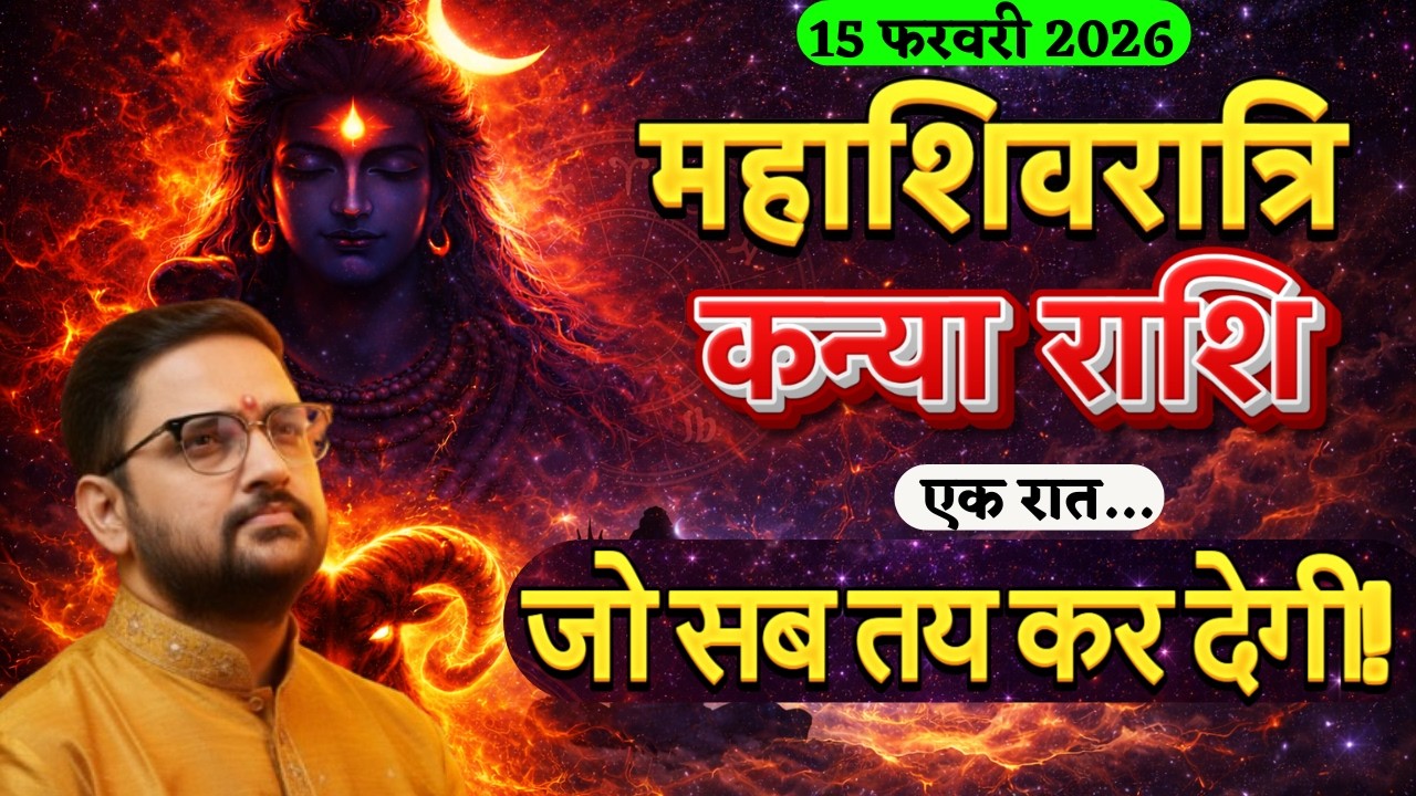 15 फरवरी 2026 महाशिवरात्रि | कन्या राशि की किस्मत बदलेगी! | Kanya Rashi | Acharya Mukti