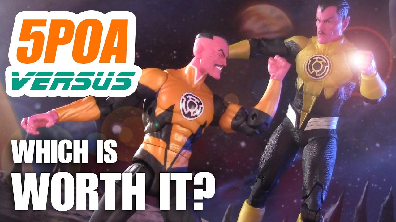 SINESTRO VERSUS! DC Multiverse McFarlane Collector Edition vs DC Essentials Action Figure Review