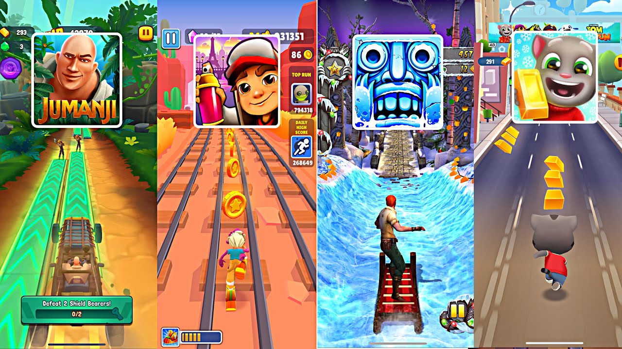 Jumanji 🆚 Subway Surfers 2  🆚 Temple Run 2 🆚 Subway Surfers New Update 2025