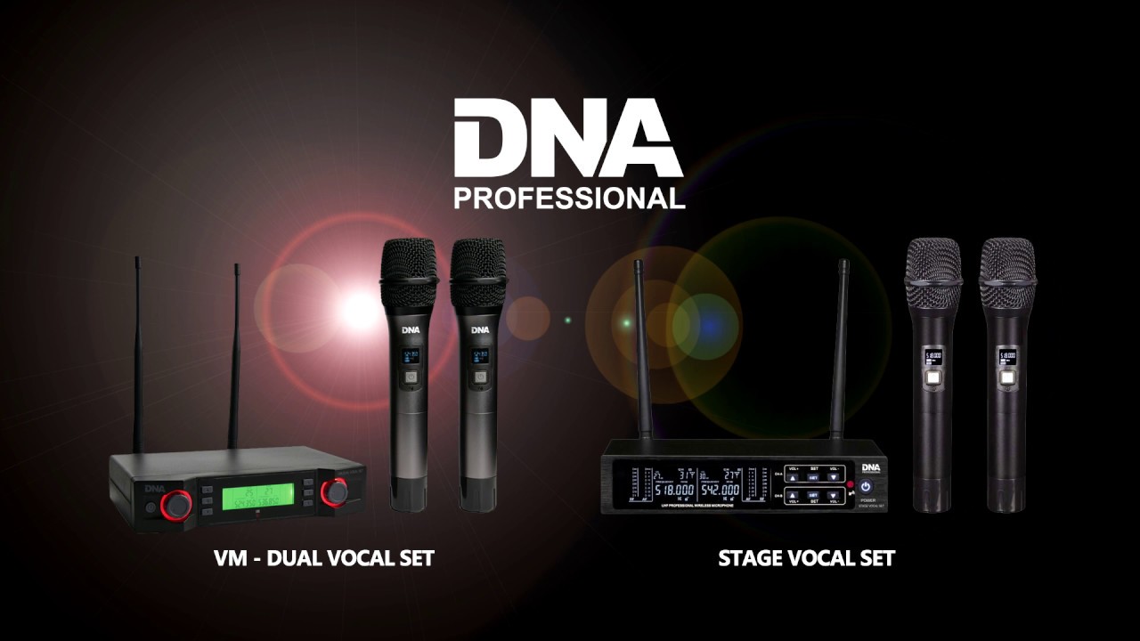 DNA Stage Vocal Set & DNA VM - Dual Vocal Set – podwójny zestaw do ręki
