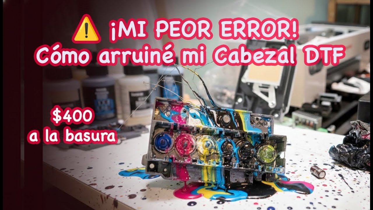 ¿Se puede salvar? Cabezal DTF totalmente dañado DTF: El negocio 