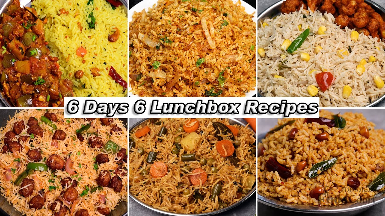 6 Days 6 Lunchbox Recipes/ 6 Variety Rice Recipes