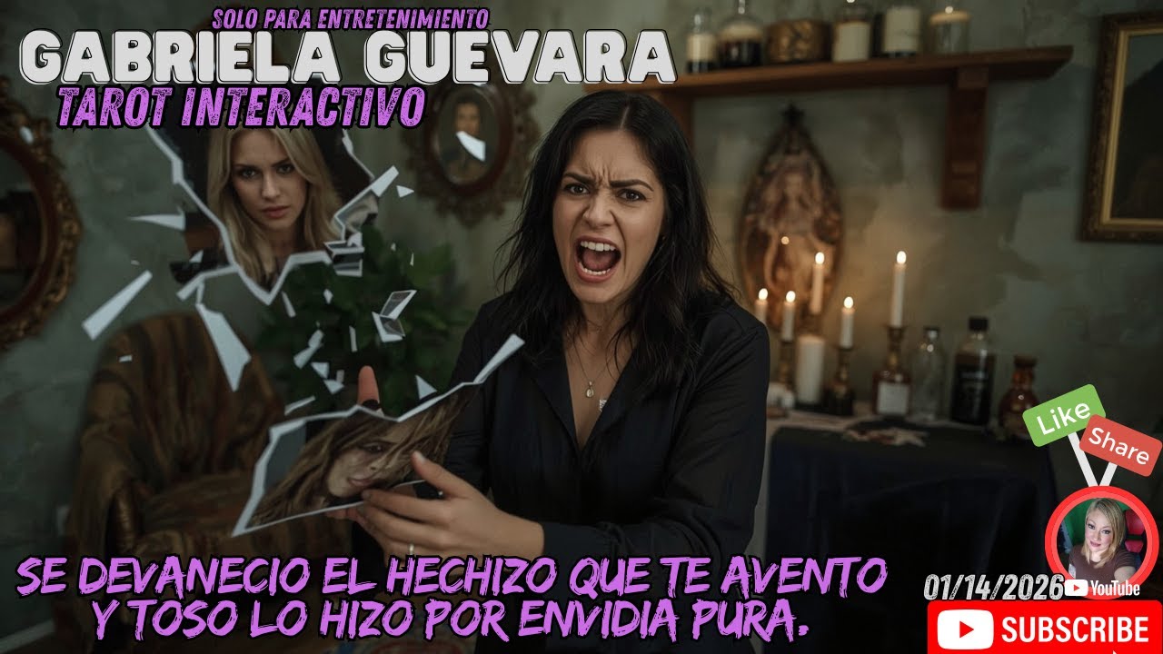 Tarot. Se devanecio el hechizo que te avento y toso lo hizo por envidia pura.