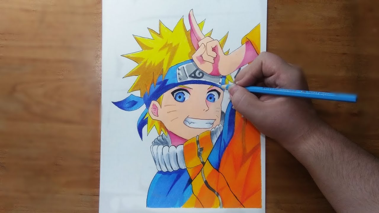 Speed Drawing Uzumaki Naruto from Naruto