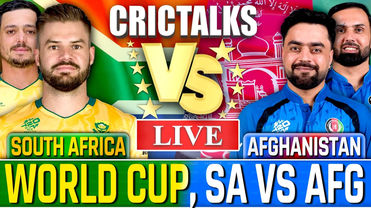 🔴 South Africa v Afghanistan, Live Cricket, World Cup 1st Inning Live Match Today Scores Commentary
