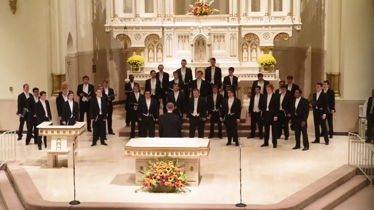 Notre Dame Glee Club performs Ave Maria