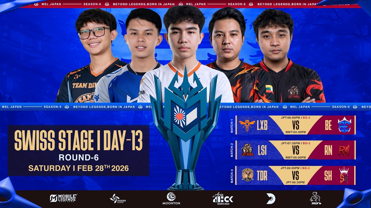 🔴 LIVE: MEL JAPAN Season-6 | Swiss Stage Day-13