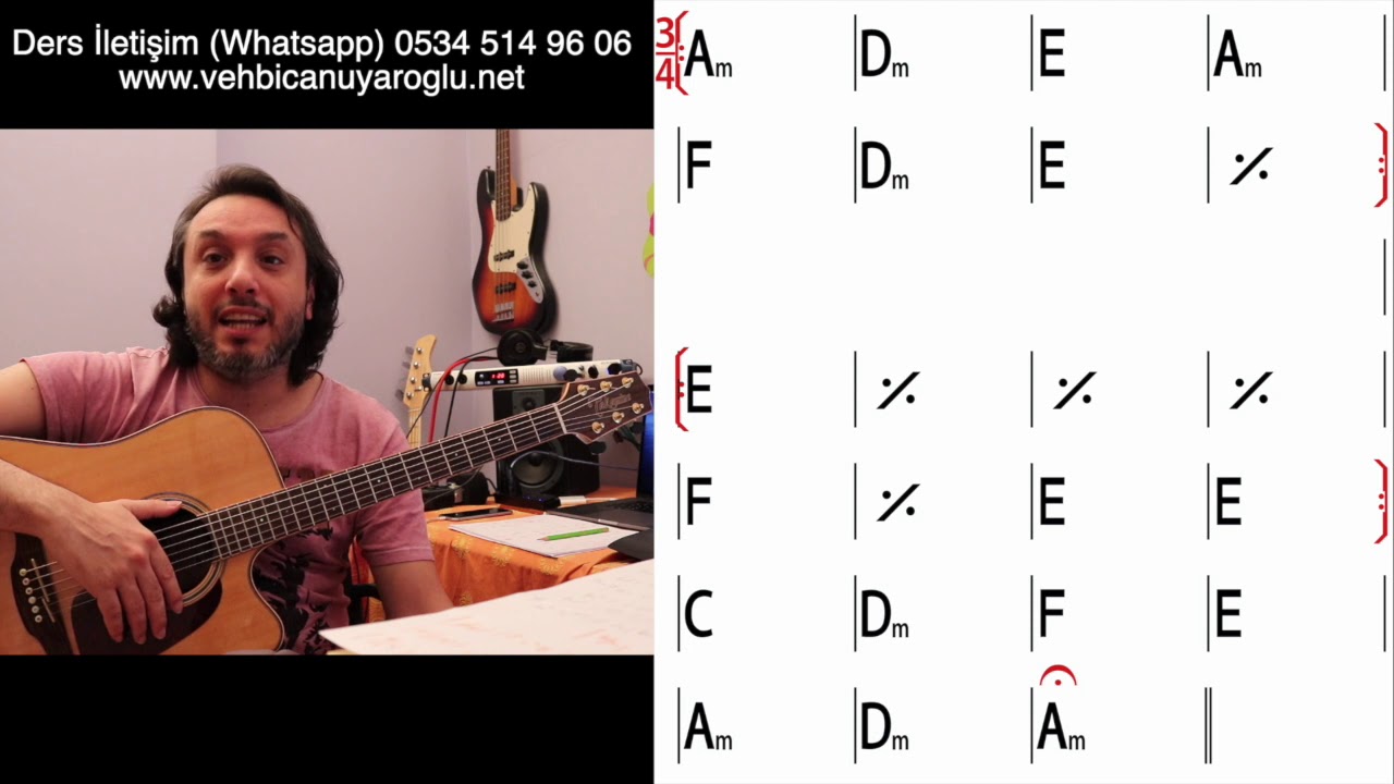 Gitar Dersi - Nazende Sevgilim - Akor & Ritim