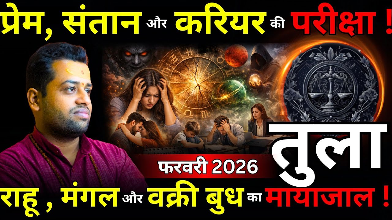 फरवरी 2026 तुला राशि: प्रेम, संतान और करियर की सबसे बड़ी परीक्षा Tula Rashi