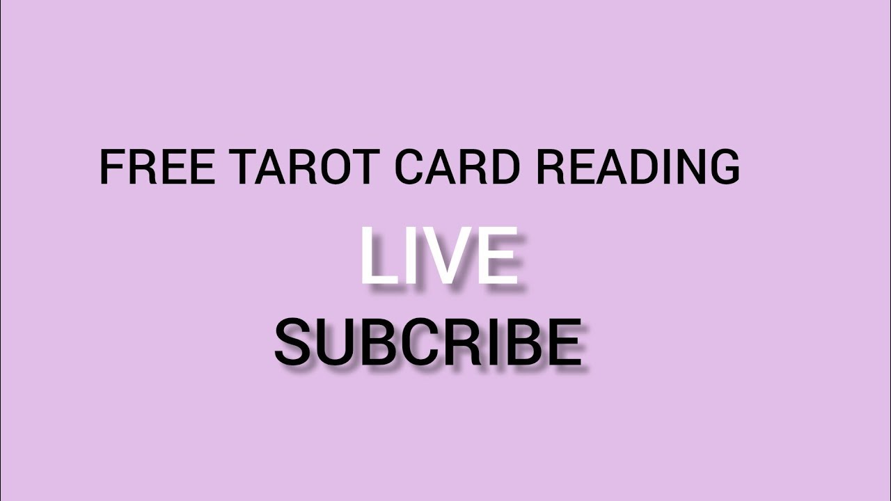 Free Tarot Card Reading Live | General Guidance Today