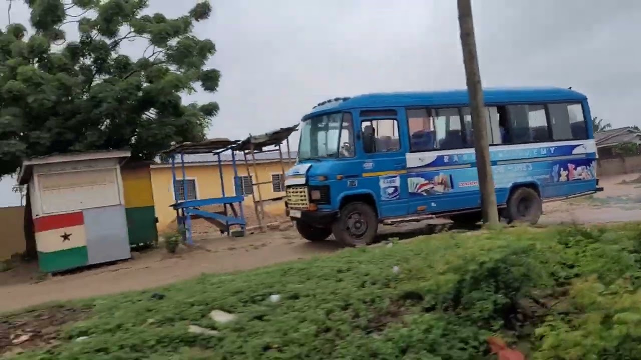 Taking a ride on the Ghana commuter train from Tema to Accra