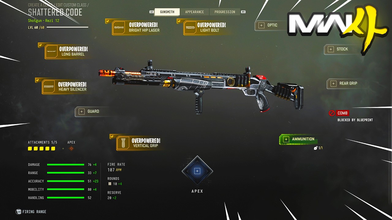 REZI 12 с ОДНОГО ВЫСТРЕЛА просто БЕСИТ в MW4! (Лучший класс для Rezi 12)