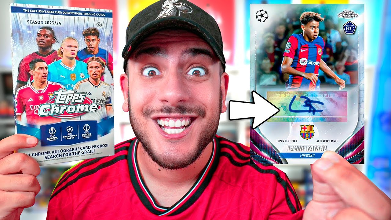 ¡ME SALE la FIRMA de LAMINE YAMAL ROOKIE! UNBOXING de TOPPS CHROME
