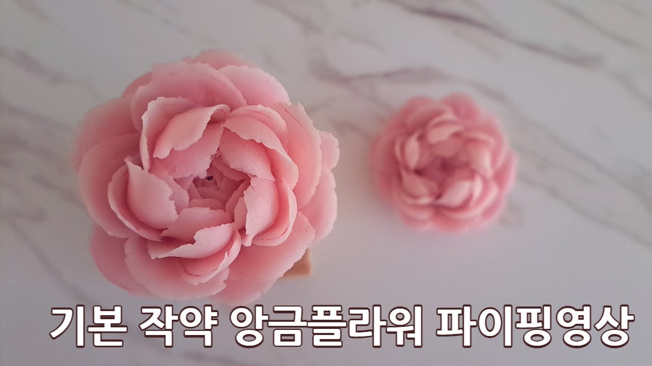자세한 설명으로 쉽게 짜는 기본 작약 영상 / peony piping
