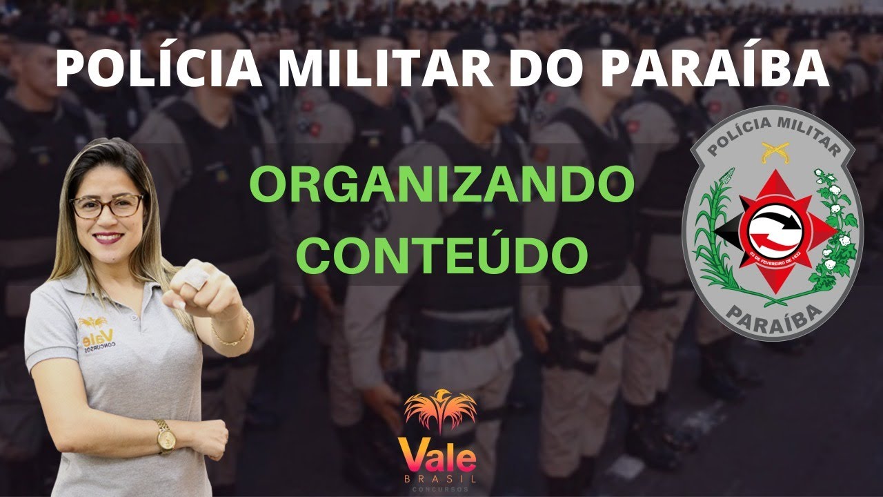 Organize seus estudos em Português para Polícia Militar da Paraíba - PMPB