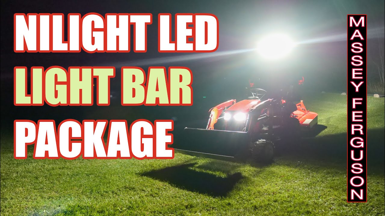 Nilight LED Light Bar Package for Your Tractor, ATV, OFF-ROAD Vehicle, Off-Grid Cabin!