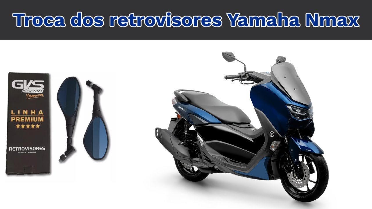 Retrovisor Gvs Bmw F800 Giro 360 na Yamaha Nmax 2023