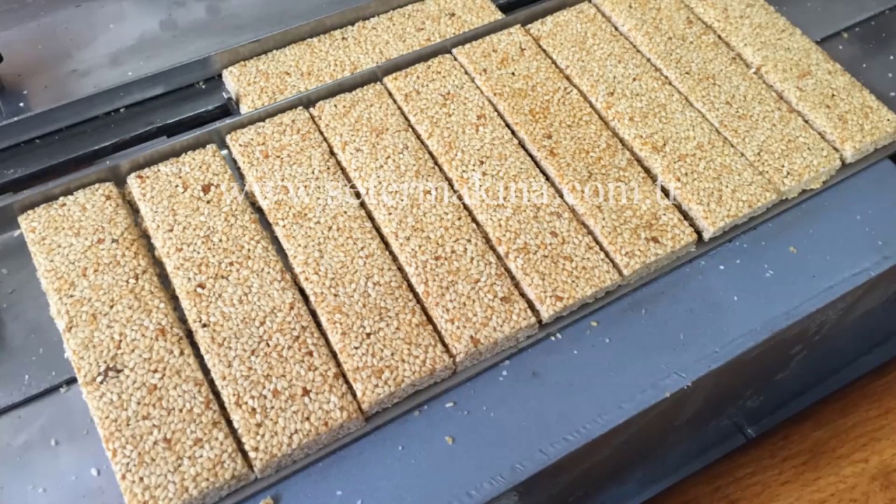 Sesame crunch and oat bar machine, nuts bar machine, (nis - serbia produce)